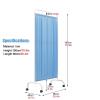 XWOEOAOQ Medical Privacy Screens, Divider for Standing Doors (White, 5 Panels) view 2