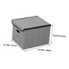Sewroro Foldable Fabric Clothing Storage Box with Lid view 2