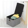 Sewroro Foldable Fabric Clothing Storage Box with Lid view 4