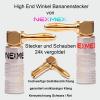 16x NEXMEX Angled High-End Banana Plugs for Cables up to 6 mm, 24K Gold-Plated, Solderable or Screw-On view 3