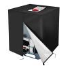 GCYEIDMA IBC Tank Cover with Zipper, 330 Gallon, 210D Oxford Fabric, 1,000 L Outdoor Water Tank Protective Cover (Black/Green) view 2