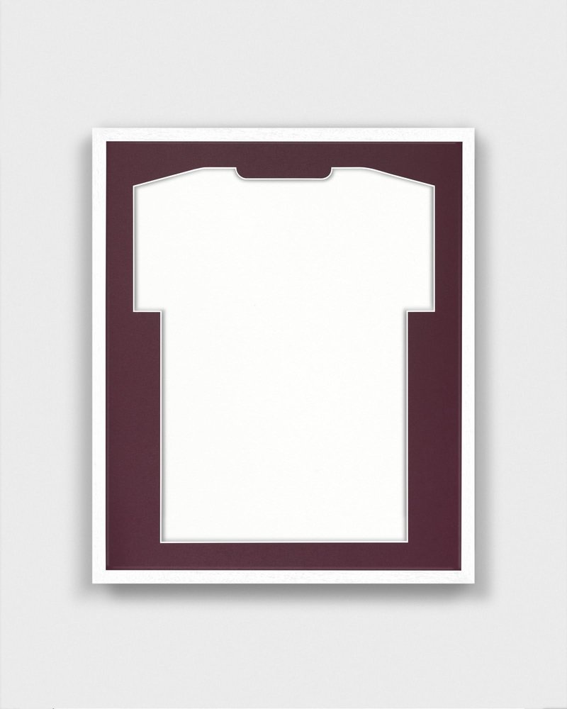 ARTIS Frametheshirt Basic White Jersey Frame for Sports Jerseys, 52.5 × 62.5 × 3 cm