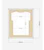 ARTIS Frametheshirt Basic White Jersey Frame for Sports Jerseys, 52.5 × 62.5 × 3 cm view 2