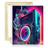 TANGFEIY Live Music Neon Paint by Numbers on Canvas, 30 x 40 cm view 1