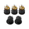 50-Piece DC022K 5.5 × 2.1 mm DC Power 3-Pin Female Panel-Mount Jack Connector view 1