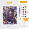 TANGFEIY Paint by Numbers Set, Genshin Impact Mona, for Adults and Beginners, with Brushes and Acrylic Paint, Wall Decor, Gift, Unframed (40 x 50 cm) view 2