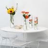 Glass Cylinder Vases, 18 cm, Clear, Set of 6 view 3