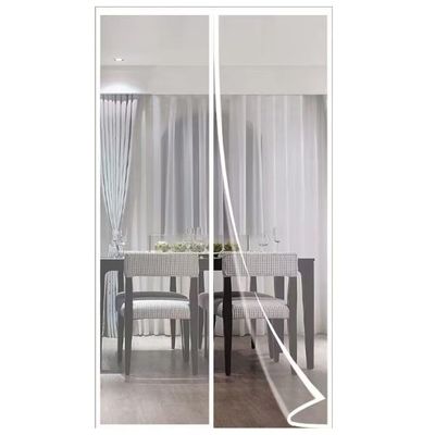 Magnetic Thermal Insulating Door Curtain, White, 140 x 125 cm