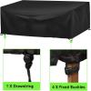 Winterproof Patio Furniture Cover 120 x 55 x 60 cm (L x W x H), 600D Oxford Fabric view 4