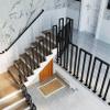 Nordic-Style Black Iron Stair Railing, 95 cm view 1