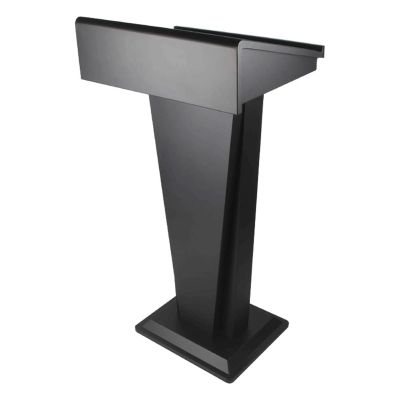 GXJBGYUSFT Freestanding Iron Lectern with Slanted Surface