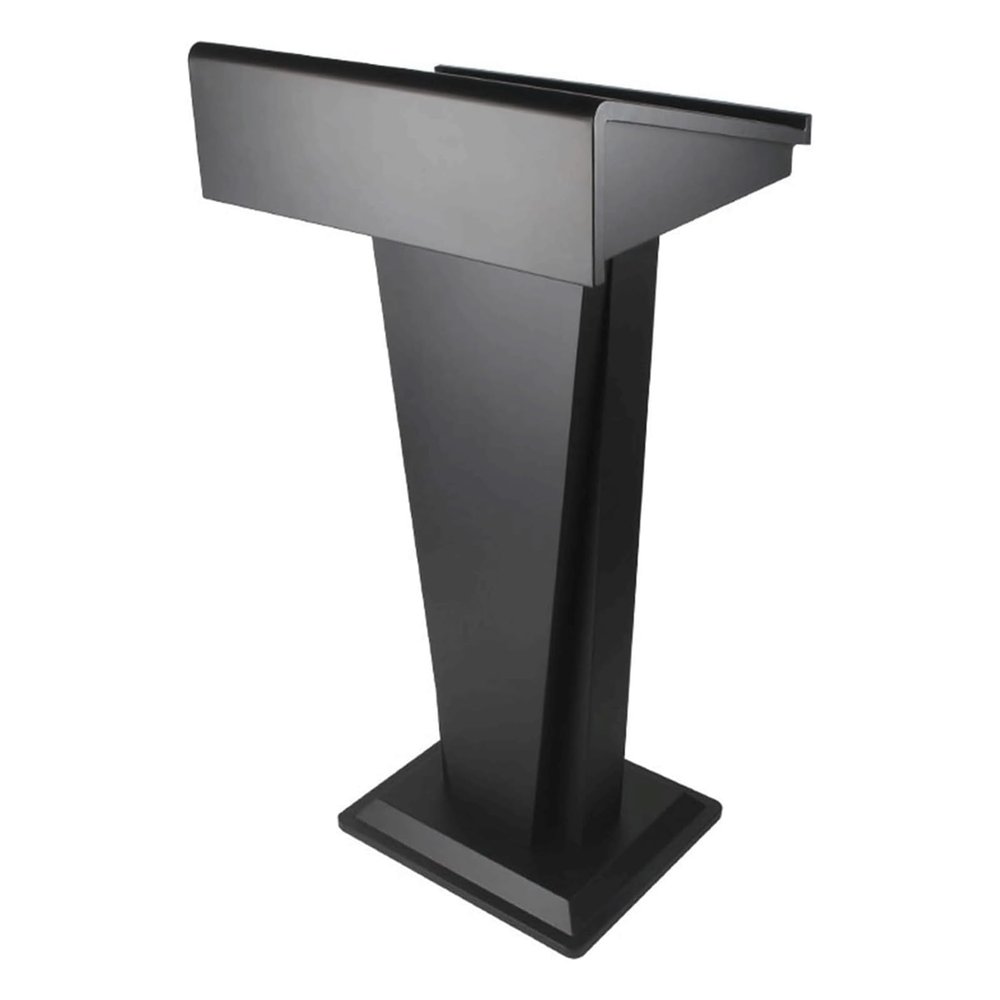 GXJBGYUSFT Freestanding Iron Lectern with Slanted Surface