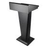 GXJBGYUSFT Freestanding Iron Lectern with Slanted Surface view 1