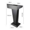 GXJBGYUSFT Freestanding Iron Lectern with Slanted Surface view 2