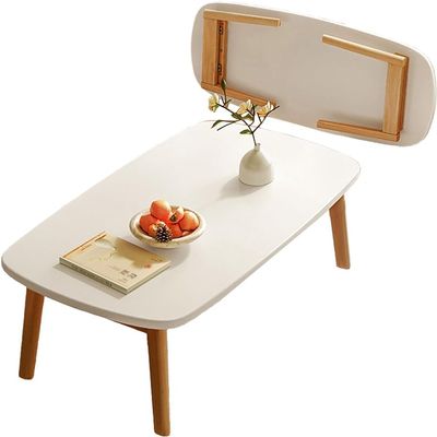LIJBDDM Portable Folding Rectangular Coffee Table, Low Floor-Sitting Table