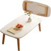 LIJBDDM Portable Folding Rectangular Coffee Table, Low Floor-Sitting Table view 1