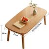 LIJBDDM Portable Folding Rectangular Coffee Table, Low Floor-Sitting Table view 2