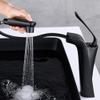 XFMZFUBD Tall Pull-Out Touch-On Bathroom Sink Faucet, Hot and Cold, Brass, Black (Noir) view 2