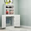 LLYLAFDC Radiator Cover Storage Cabinet with 2 Doors and Shelf, Protective Modern Pipe Cover (L70 × H120 × W20 cm / 27 × 43 × 8 in) view 1