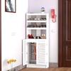 LLYLAFDC Radiator Cover Storage Cabinet with 2 Doors and Shelf, Protective Modern Pipe Cover (L70 × H120 × W20 cm / 27 × 43 × 8 in) view 3