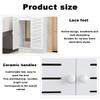 LLYLAFDC Radiator Cover Storage Cabinet with 2 Doors and Shelf, Protective Modern Pipe Cover (L70 × H120 × W20 cm / 27 × 43 × 8 in) view 4