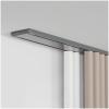 Aluminum Double-Track Curtain Rail | Sturdy and Modern | 1–6 m Length | White | Includes Mounting Hardware | For Flat Bay Windows and Room Dividers (Gray, 1.5 m/4.92 ft) view 1