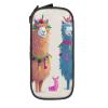 Black Alpaca-Llama Print Pencil Case, Large Capacity view 2