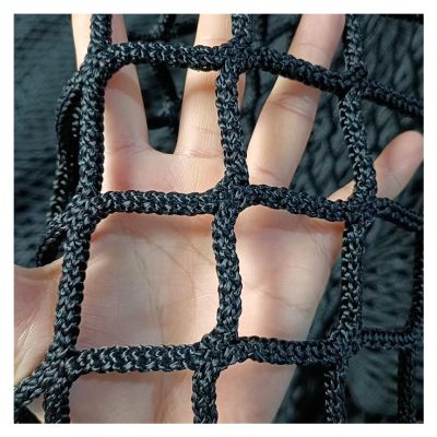 VXHCS 5 cm/5 mm Rope Net, Safety Net for Railings and Stairs, Trampoline Protective Net, 1 × 15 m (3.3 × 49.2 ft)