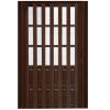 Generic Brown PVC Accordion Folding Door for Bathroom, Bedroom, and Office view 1