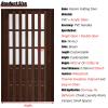 Generic Brown PVC Accordion Folding Door for Bathroom, Bedroom, and Office view 2