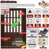 Generic Brown PVC Accordion Folding Door for Bathroom, Bedroom, and Office view 3