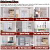 Generic Brown PVC Accordion Folding Door for Bathroom, Bedroom, and Office view 4