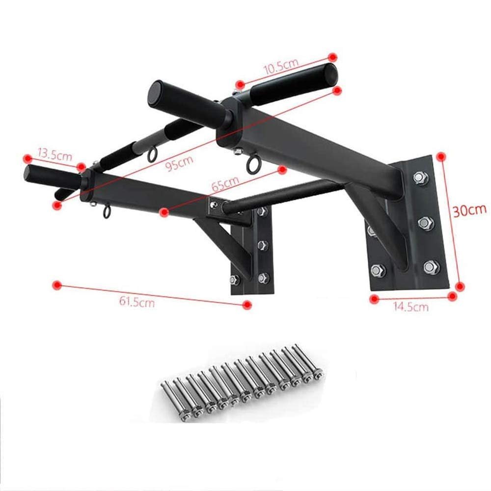 WTLONBF Wall-Mounted Pull-Up Bar for Indoor Fitness, 300 kg Safe Load, Style 2