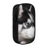 Black Husky Pencil Case, Large Capacity, Double-Layer Organizer view 1
