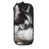 Black Husky Pencil Case, Large Capacity, Double-Layer Organizer view 2