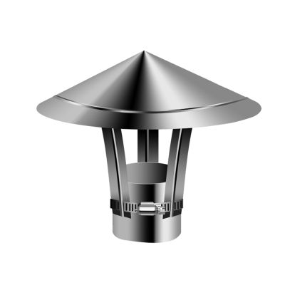 YFAURNDE Stainless Steel Chimney Cap, 150 mm