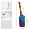 JTREHY Yoga Mat Carry Bag, Rainbow Stripe Pattern, with Storage Pockets, Fits Most Yoga Mats view 2