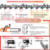 3-Pack Semi-Chisel Replacement Chains, 28 Drive Links, 1.1 mm, Compatible with WALTER Mini 12 V Li-Ion Cordless Pruning Saw view 4
