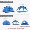Automatic Camping Tent with Easy Instant Setup, Portable Shelter for Sun Protection, Travel, and Hiking view 4