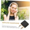 Housoutil 5-Piece Aircraft Audio Adapter, ABS and Zinc Alloy Headphone Adapter view 2