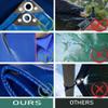 LDQBF Blue PVC Tarp, 2.5 x 17.5 m, 460 g/m², Waterproof view 4