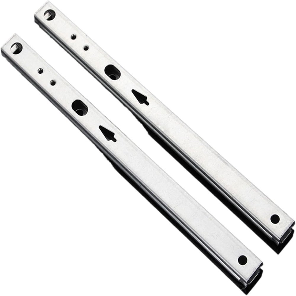 17 mm Full-Extension Steel Ball-Bearing Drawer Slides, 15 in (374 mm), 1 Pair