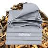 LDQBF PVC Tarp, 4.5 x 9.5 m, 460 g/m², Gray view 1