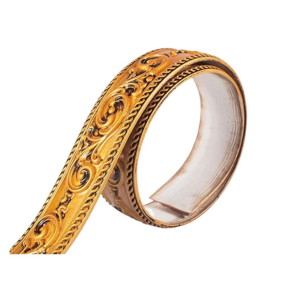 SKINPA Peel-and-Stick Flexible Wall Corner and Edge Trim, Decorative Molding, Gold
