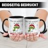 Tassenbrennerei Grinch Mug – Do I Really Look Like I Care? (Black) view 3