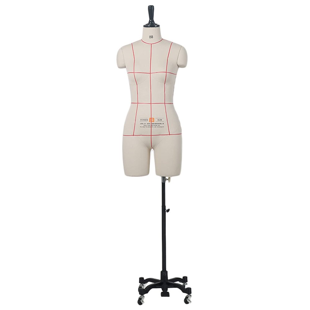 AITEKODVG Plus-Size Female Dress Form, Sewing Mannequin Torso for Girls, White, L-160/84A