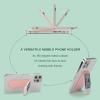 WYUSPGK Adjustable Portable Fill Light Holder with Phone Stand, Snowy Train Tracks Print, Three Light Modes and Built-In Mirror view 3
