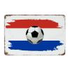Retro Metal Sign, Paraguay Soccer Theme, Vibrant Colors, 20.3 x view 1