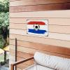 Retro Metal Sign, Paraguay Soccer Theme, Vibrant Colors, 20.3 x view 3