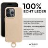 WIIUKA iPhone 16 Pro Max Leather Crossbody Case, Beige Cream view 2